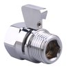 GOVALVE Shower Shut Off Valve G1/2" Standard Connection Brass Water Flow Control Valve with Filter Gasket for Shower Head Water Volume Adjust