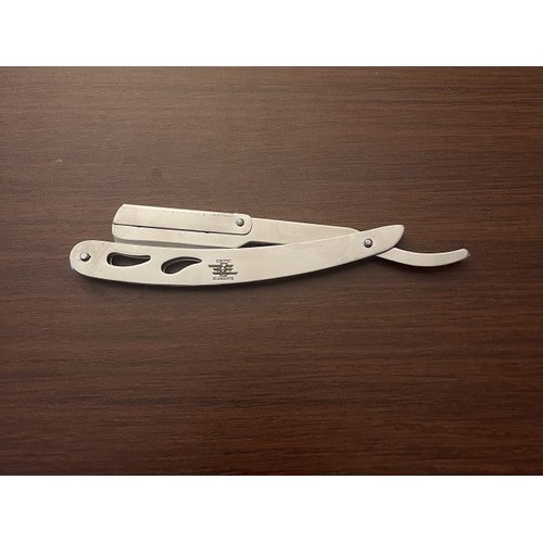 Cool Design Very Light Easy to Use Shaving Hair Cutting Mustache Beard Eyebrows Straight Edge Razor Silver
