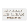 Slow Churned Ice Cream Stencil - Easy-to-Use for Crafting Directional and Informative Signs, Slow Stencil