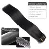 Rimoss Clip in Hair Extensions Real Human Hair, Hair Extensions Real Human Hair Clip ins Natural Black 7pcs Straight, Premium Soft Remy Human Hair Clip in Extensions for Women (#1B 16 Inch)