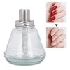 180ml Press Bottle, Press Type Liquid Pump Dispenser Empty Nail Polish Remover Refillable Bottle Container Manicure Accessory with Top Cap