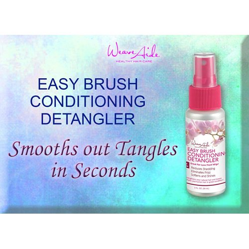 Swing It Weave Aide Easy Brush Conditioning Detangler 8oz Reduces Shedding, Tangles, and Frizz | Softens and Shines Wigs & Hair Extensions"