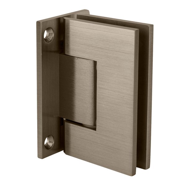 CRL Geneva 037 Series Brushed Nickel Wall Mount Full Back Plate Standard Hinge