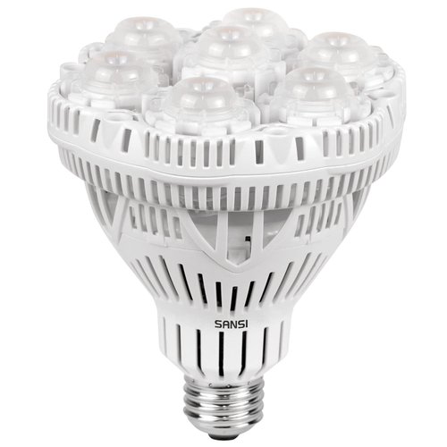 SANSI Grow Light Bulb with COC Technology, PPF 65.6 umol/s LED Full Spectrum, 36W Grow Lamp (400 Watt Equivalent) with Optical Lens for High PPFD, Energy Saving Plant Lights for Seeding and Growing