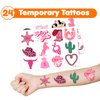 48 PCS Western Cowgirl Party Favors 24PCS Tattoos Stickers 24PCS Slap Bracelets Wristbands Perfect for Themed Birthday Baby Showers or Classroom Rewards Ideal Decor and Gifts for Girls and Boys