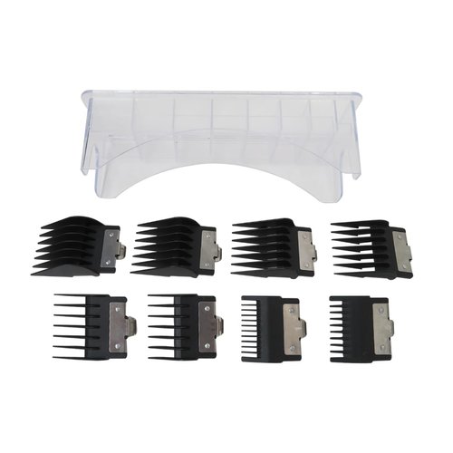 Multiple Sizes Clipper Guards For Babyliss FX870, FX880, FX890, FX825, FX673 Electric Clippers, 1.5mm/3mm/4.8mm/6mm/10mm/13mm/16mm/19mm Hair Trimmer Comb Guards Replacement Set