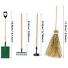 Cayway 16 PCS Miniature Dollhouse Set Garden Tools, Miniature Dollhouse Garden, Garden Shovel,Broom for DIY Miniature Fairy House Garden Tools