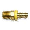 Interstate Pneumatics FL144 Easy Lock Brass Hose Fittings, Connectors, 1/4 Inch Push-Lock Barb x 1/4 Inch Male NPT End