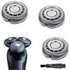SH60 Replacement Head Blades Replace Part Upgraded Shaving Head Fit for Philips Series 6000 S6000 Men's Razor Fit for Norelco Shaver S6880/81, S6810/82, S6850/85, S6xxx Series with Cleaning Brush