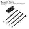 RC Screw Kit, Steel Screws and Nuts Plastic Bushing RC Hardware Screw Kit for Wltoys 144010 144002 124016 124017 RC Cars