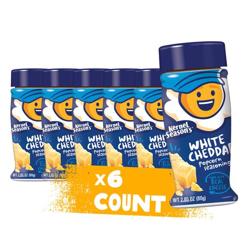 Kernel Season's Popcorn Seasoning, White Cheddar, 2.85 Ounce (Pack of 6)