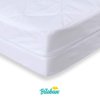 Zippered Crib Mattress Protector - Waterproof Crib Mattress Encasement, Breathable and Absorbent, 6 Sides Fully Encased Crib Mattress Cover.
