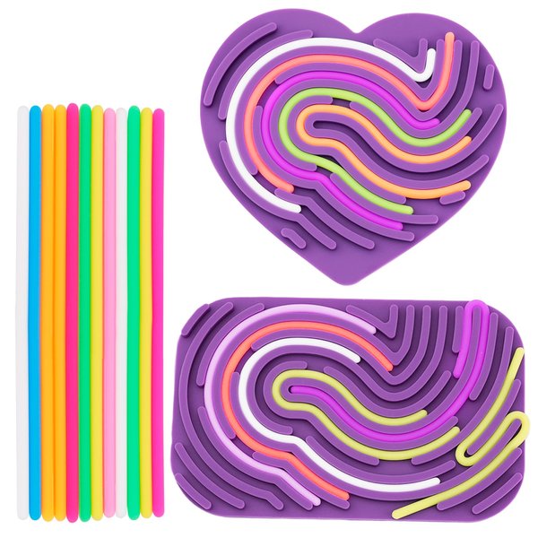 Sensory Activity Board ,Sensory Fidget Toys, Autism Sensory Products, Silicone Calm Down Toy, Kids 3+ & Adults Activities for Travel, ADHD Toy, Sensory Toy