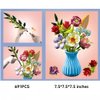 PSDVAYI Flower Bouquet Building Set with Vase, Artificial Flowers, Flower Building Blocks Kit Decoration Home, 691 PCS Botanical Collection for Ages 6+ & Adults Peony Gift for Birthday Party