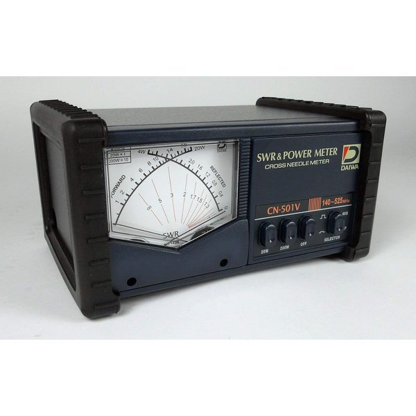 DAIWA CN-501V 140-525 MHz Cross-Needle SWR/Power Meter W/ SO239s