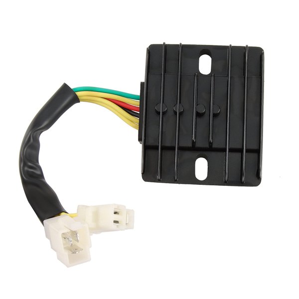 GOOFIT 6 Pin DC Voltage Regulator Rectifier for 50cc 70cc 90cc 125cc 150cc 200cc 250cc Scooter