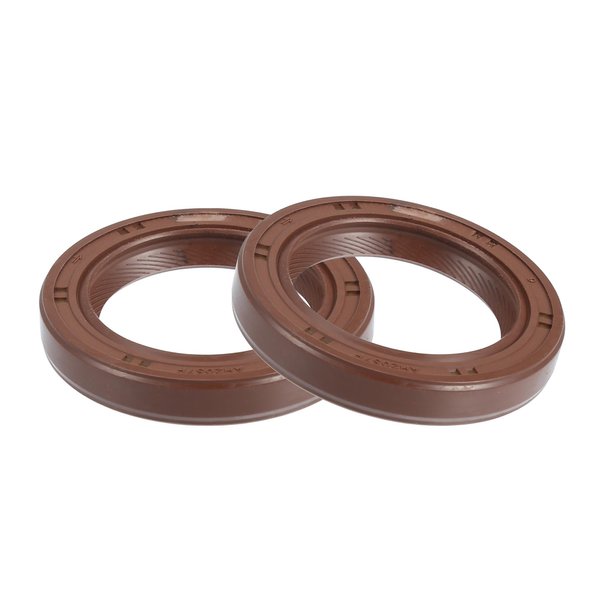 uxcell 2pcs Engine Crankshaft Oil Seal Fit for Mitsubishi Eclipse 1990-2012 for Mitsubishi Lancer 2002-2007 Durable Rubber Brown Engine Crank Seal Gasket