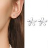 925 Sterling Silver Tiny Flower Stud Earrings, Hypoallergenic Cute Daisy Mini Sleeper Stud Earrings for Women Girls