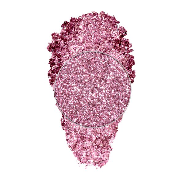 Fillwie Pink Glitter Eyeshadow Magnetic Pan - High Pigmented Fine Sparkly Single Eyeshadow, Metallic Face Glitter Rave, Glossy Korean Eyes Makeup Product (Bubblegum Bling)