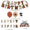 Cowboy Birthday Party Decorations, Western Cowboy Theme Happy Birthday Banner Latex Balloons Cake Cupcake Toppers for Boys Kids Birthday Rodeo Horse Racing Cow Pony Theme Party Supplies