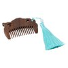 Hair Comb 2PCS Vintage Woodcarving Flowers Birds Comb Elegant Natural Wood Small Comb Easy To Carry Anti-static Head Massage Hair Comb Brush for Travel