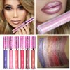MAEPEOR Metallic Liquid Lipstick 6 Color Metal Diamond Pearl Lipstick Long Wear and Non-stick Cup Mermaid Lip Gloss (Colors 01)