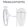 GMS Optical Air Bag Screw-in Silicone Nose Pads for Glasses, Sunglasses, and Eye-wear – 14mm (5 Pair)