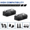 Ditch Light Brackets Hood Mount - 2PCS Universal LED Light Bar Mounting Brackets Hood Hinge Pillar Pod Fog Light Brackets Clamp M6 for Car Truck Off-Road Accessories No Drilling CNC Aluminum Black