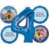 Anagram Paw Pups on Patrol 4th Birthday Party Supplies Chase Marshall Rubble Skye and Everest Balloon Bouquet Decorations