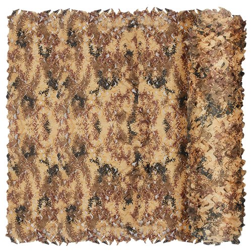iunio Camo Netting Camouflage Netting, Camo Net Bulk Roll Camouflage Mesh Nets for Hunting Blind Deer Stand Military Party Decorations Sunshade Shooting (Desert Digital, 4.9ft*16.4ft/1.5m*5m)