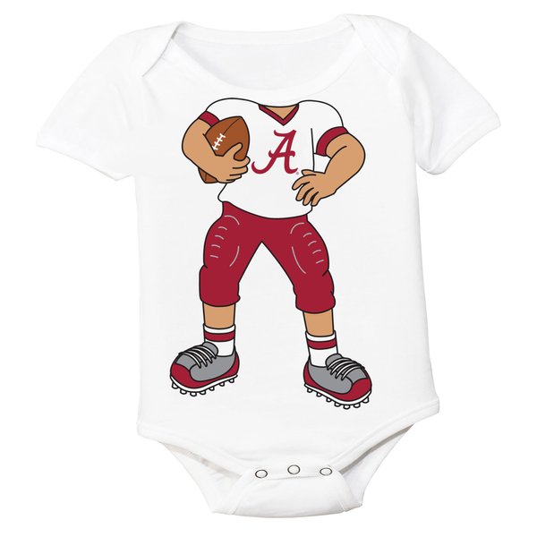 Future Tailgater Alabama Crimson Tide Heads Up! Football Baby Onesie (Newborn)