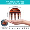 KAHEM Handmade Wide Tooth Comb for curly hair.Small Wide Tooth Comb for Long and short Hair Detangler Comb For Wet and Dry. Professional hair cutting combs-3.14Inch