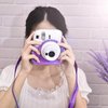 Sunmns Mini 12 Instant Camera Case, PU Leather Protective Compact Case Compatible with Instax Mini 12 Instant Camera (Bright Purple)