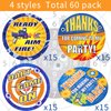 60 Pieces Dart Battle Stickers Birthday Party Stickers Dart Target Themed Birthday Labels Dart Battle Party Supplies Decorations Party Favors