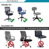 Melaluxe Stretch Jacquard Office Chair Cover, Removable Washable Desk Chair Cover Rotating Chair Seat Slipcover, Silver