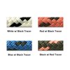 Seachoice 42401 Double Braided Dock Rope for Boating - 100% MFP Dock Line, ⅜-Inch x 15 Feet, White with Black Tracer