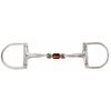 Professional Equine SS D-Ring Dog Bone Copper Roller 6" Mouth Snaffle Horse Bit 35520E