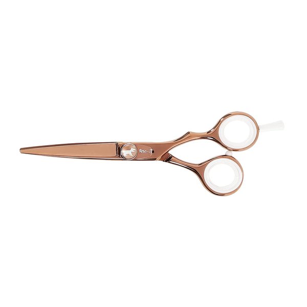 Cricket Centrix Roc-It Dog 5.75” Titanium Shear Professional Stylist Hair Cutting Scissor Lightweight, Rose Gold