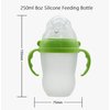 Baby Bottles (2 Pack) 8oz Nurture Nest Anti Colic Bottles with Easy to Hold Handles and Soothing Green Trim