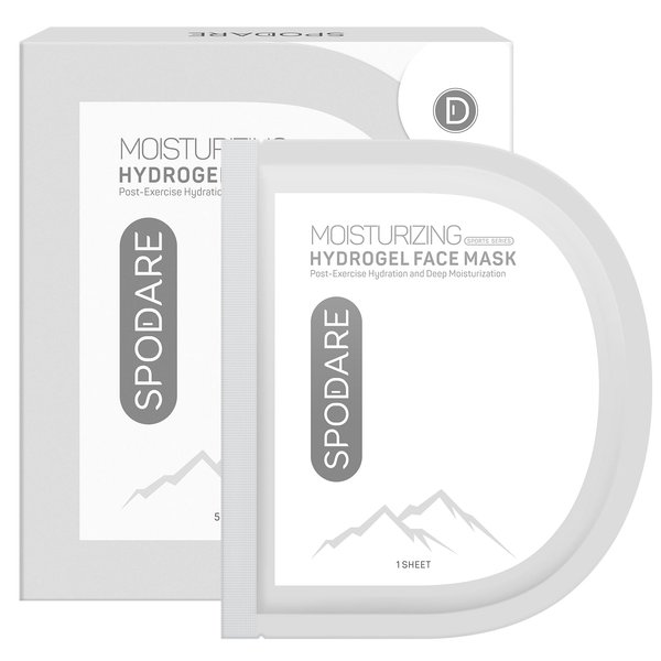 SPODARE Moisturizing Hydrogel Face Mask to post-exercise hydration and deep moisturization. Restoring moisture for a hydrated, radiant complexion, maintain both beautiful skin and health. - 5 Pair