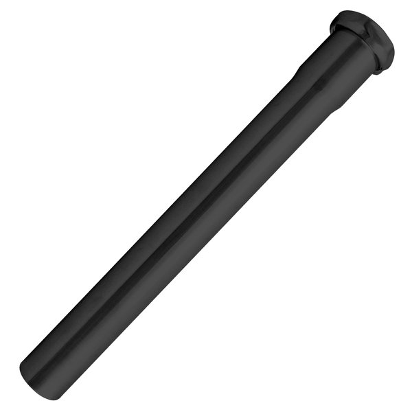 Westbrass D421-62 1-1/14" x 12" Slip Joint Extension Tube, Matte Black