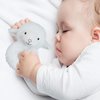Doindute Baby Lamb Soft Rattle Toy, Sheep Plush Infant Shaker Rattle Easy-Grasp Stuffed Animal Toy, Gifts for Newborns Babies Toddlers Boys Girls, White, 5.5 Inches