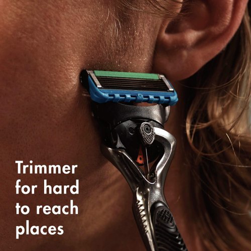 Gillette ProGlide Mens Razors 8 Razor Blade Refills Plus Gillette PURE Mens Soothing Shaving Cream with Aloe, 6 oz