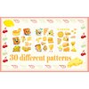 PIBIPAID 240 Cheese Tattoos Temporary Stickers Cheese Party Supplies Decorations Camping Themed Birthday Baby Shower Party Tattoos