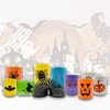 FUSHENMU 36PCS Halloween Coil Springs for Kids,Assorted Halloween Pattern Mini Coil Springs Magic Springs for Trick or Treat Classroom Giveaways Party Favors