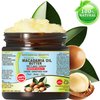Botanical Beauty MACADAMIA OIL BUTTER 100% Pure Natural VIRGIN UNREFINED Cold-Pressed 8 Fl oz 240 ml for Face, Skin, Body, Hair, Lip, Nails. Rich in Vitamin E, Omega 3, Omega 6