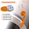 Front Load Washer Door Prop and Stopper, Removable Magnetic Washer Door Holder - Flexible Adjustable Washer Door Stopper Keep Washer Door Open to Prevent Odors - Orange