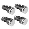 Dilwe 4Pcs Body Post Mount, Aluminum Magnetic Invisible Body Post Mount for SCX10 4WD 1:10 RC Car(Black)