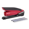 Bostitch Office Executive 3 in 1 Stapler, Includes 210 Staples and Integrated Staple Remover, One Finger Stapling, No Effort, 20 Sheet Capacity, Spring Powered Stapler, Red