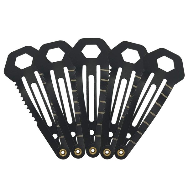 Haxtec Multi Tool Tactical Hair Clips Multi-Functional EDC Survival Kit Christmas Gifts For Girls Women (5 Pack)